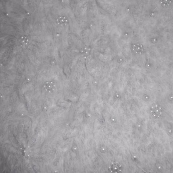 Light Grey Angora Blend Cardigan Sweater 1X 2X - Picture 5 of 8